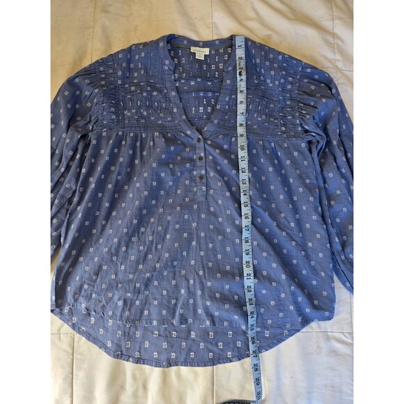 SUNDANCE Womens Size Small Top Blue Tunic Shirt - Picture 6 of 9
